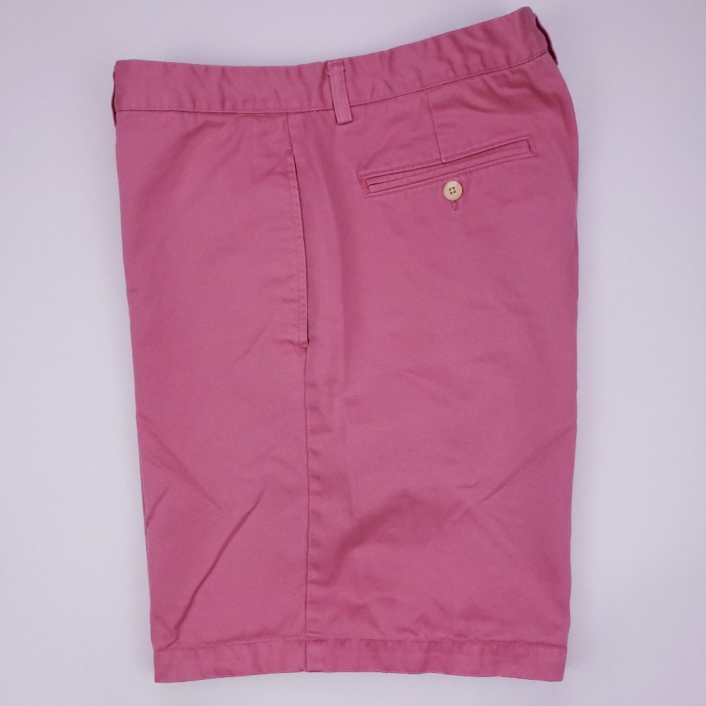 Vineyard Vines Pink Shorts 34 Flat Front Cotton Me - Picture 4 of 12